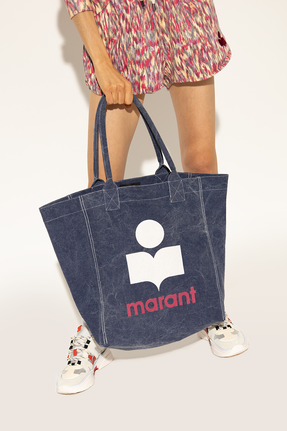 Isabel Marant outlets Yenky flocked denim tote